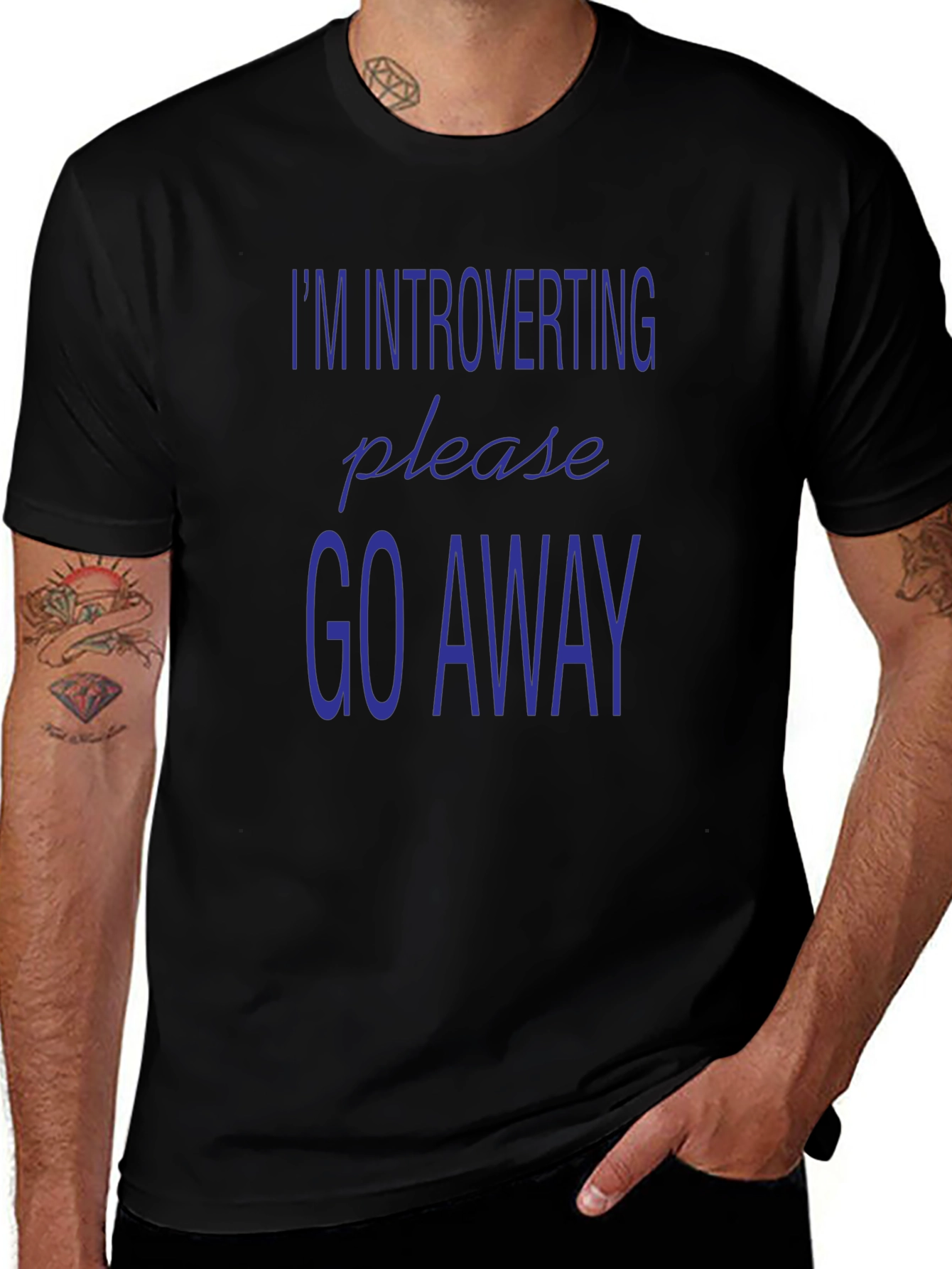 Introverting Please Go Away Graphic Tee