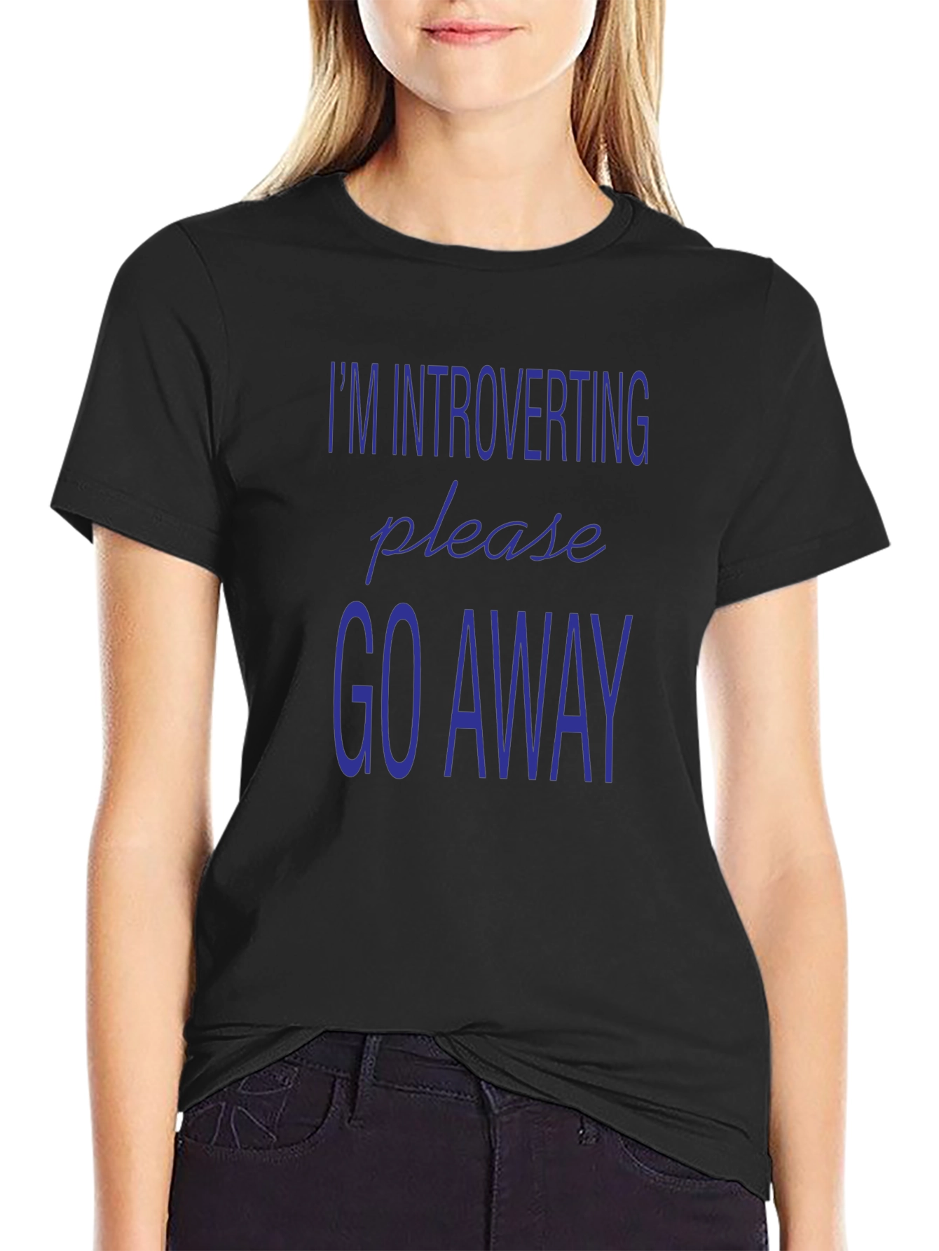 Introverting Please Go Away Graphic Tee