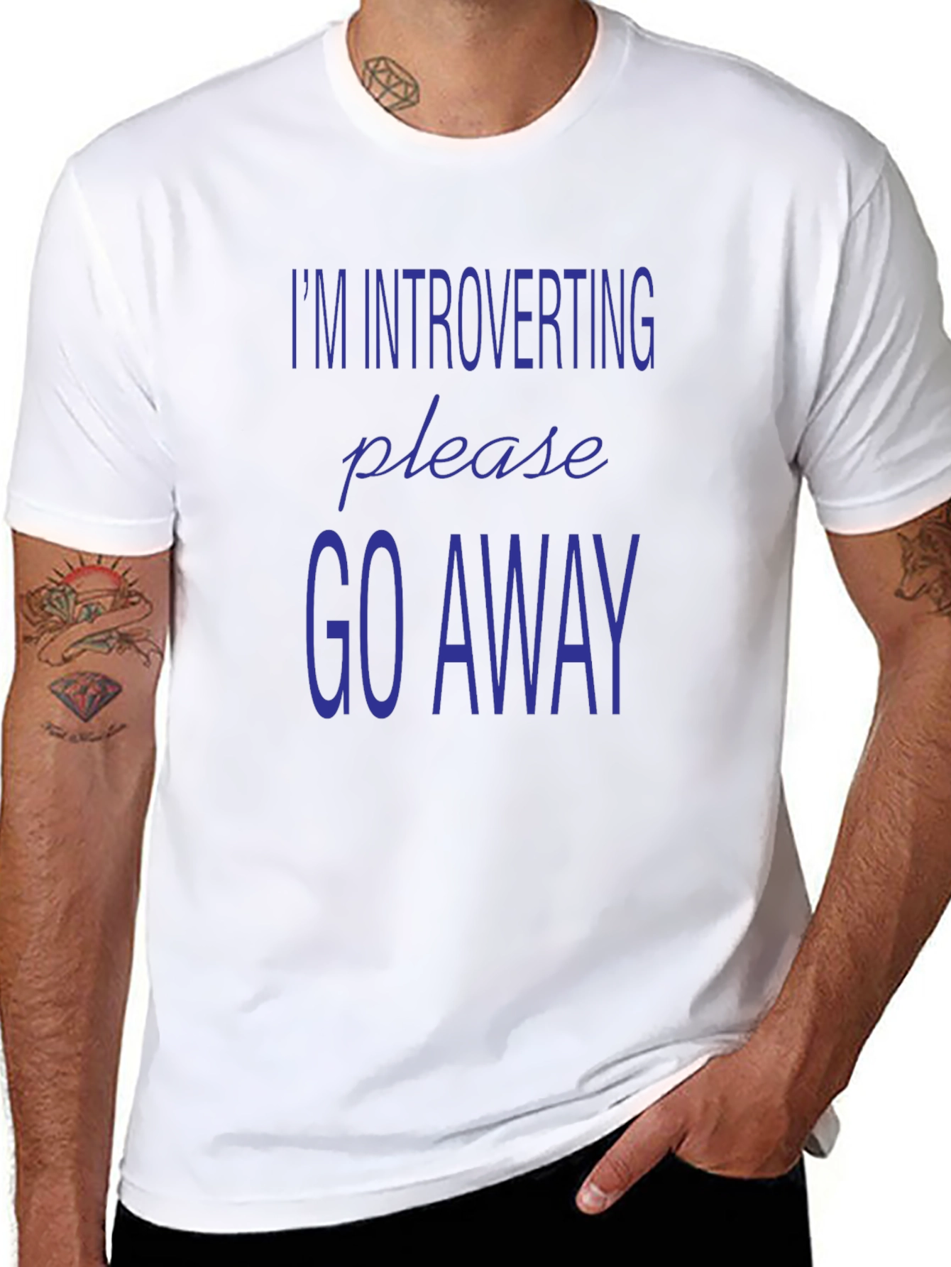 Introverting Please Go Away Graphic Tee