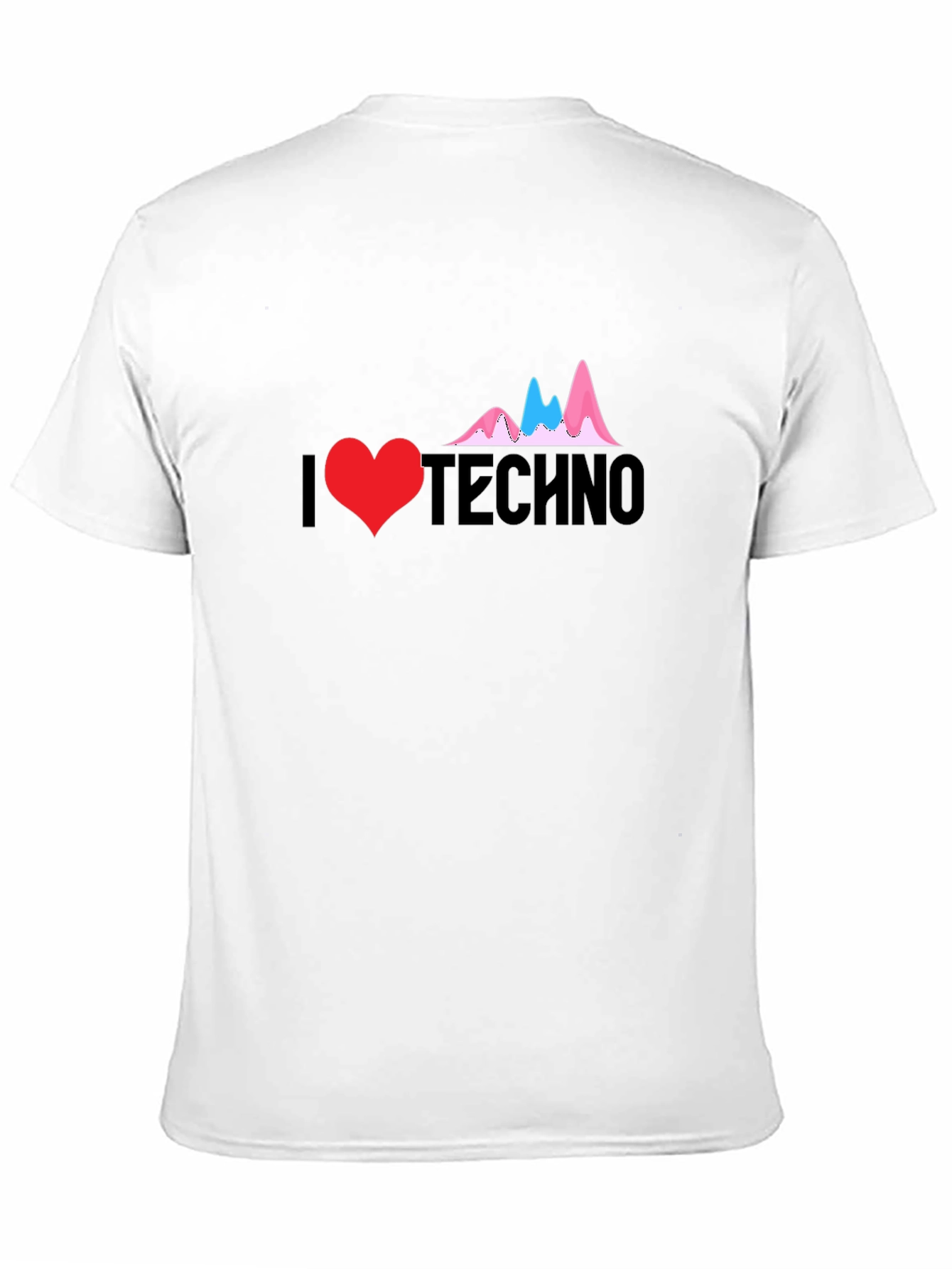I Love Techno Graphic T-Shirt