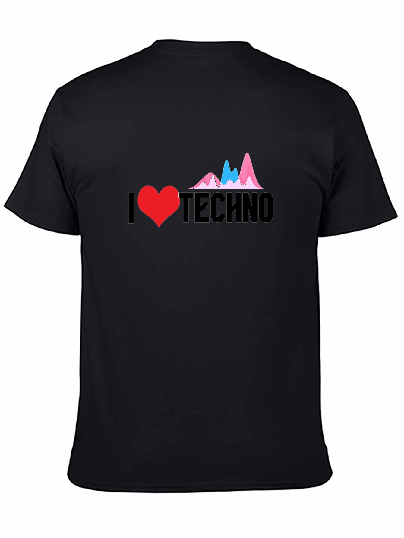 I Love Techno Graphic T-Shirt