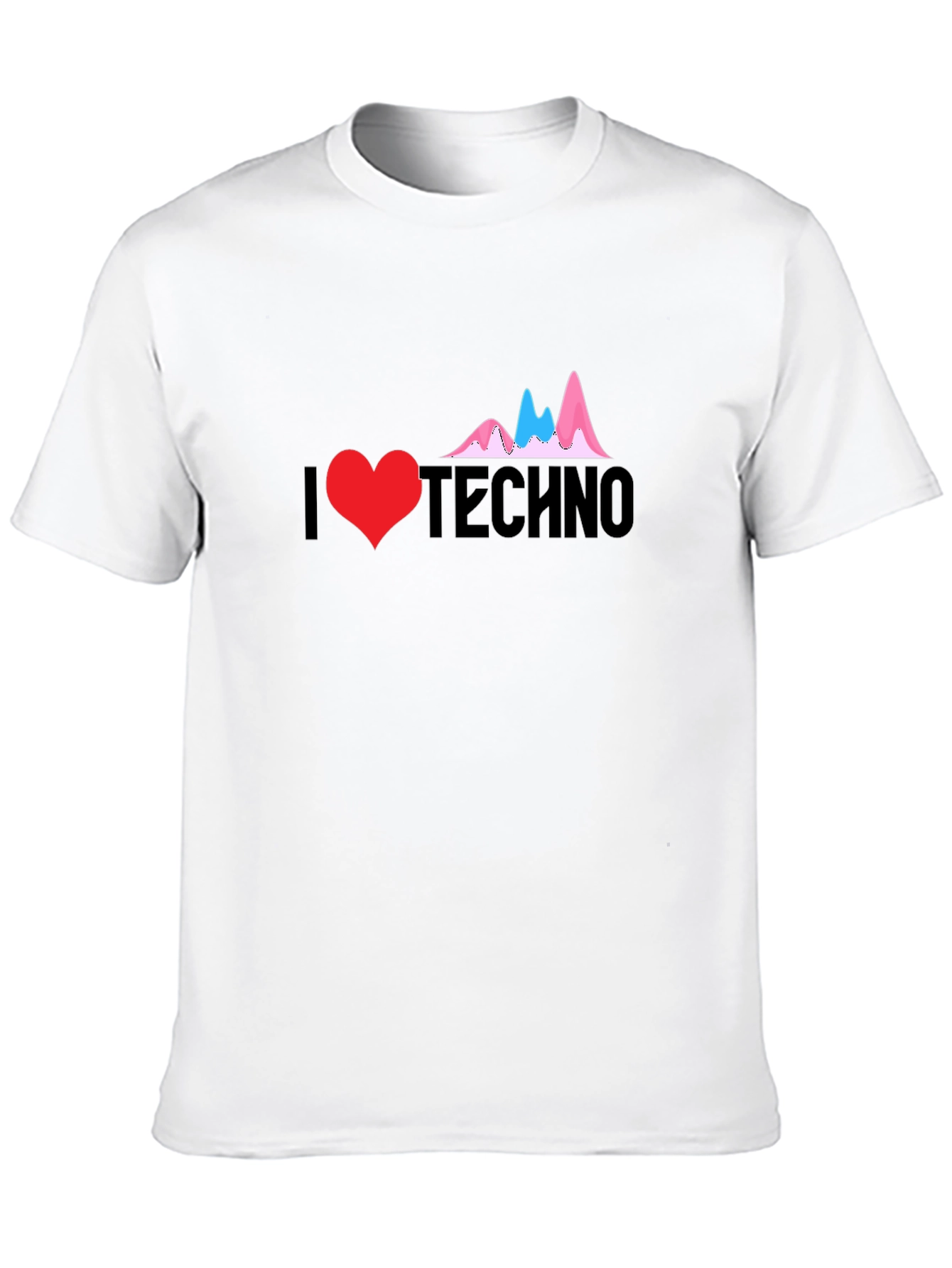 I Love Techno Graphic T-Shirt