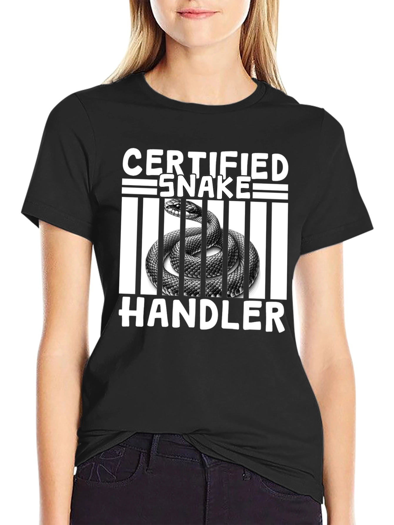 Certified Snake Handler Graphic T-Shirt