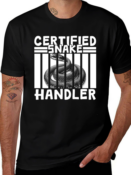 Certified Snake Handler Graphic T-Shirt