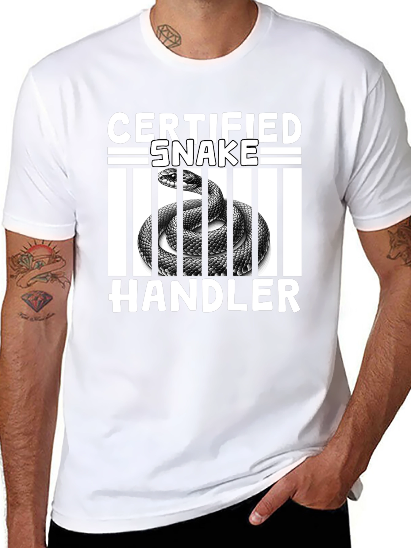 Certified Snake Handler Graphic T-Shirt