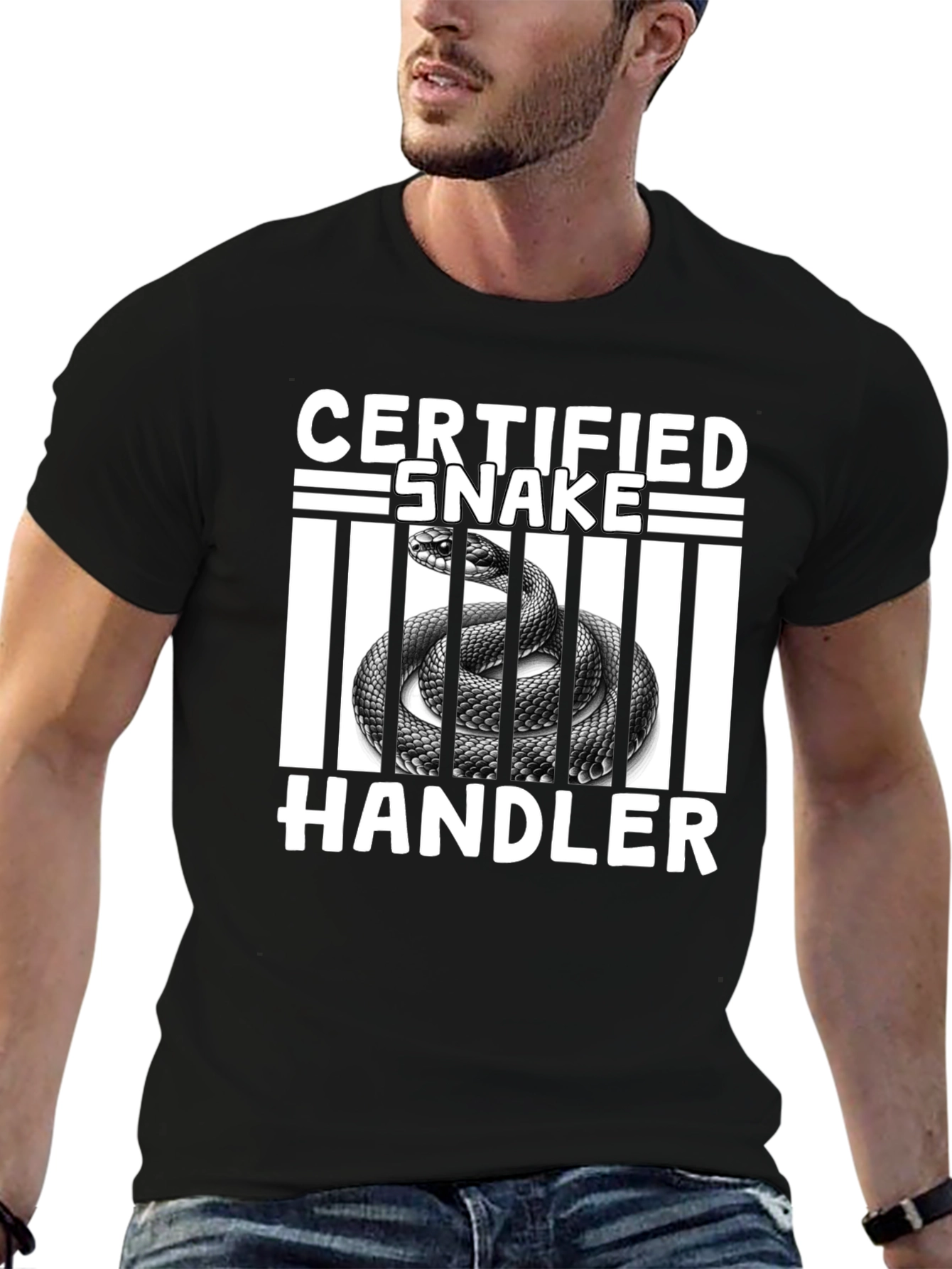 Certified Snake Handler Graphic T-Shirt