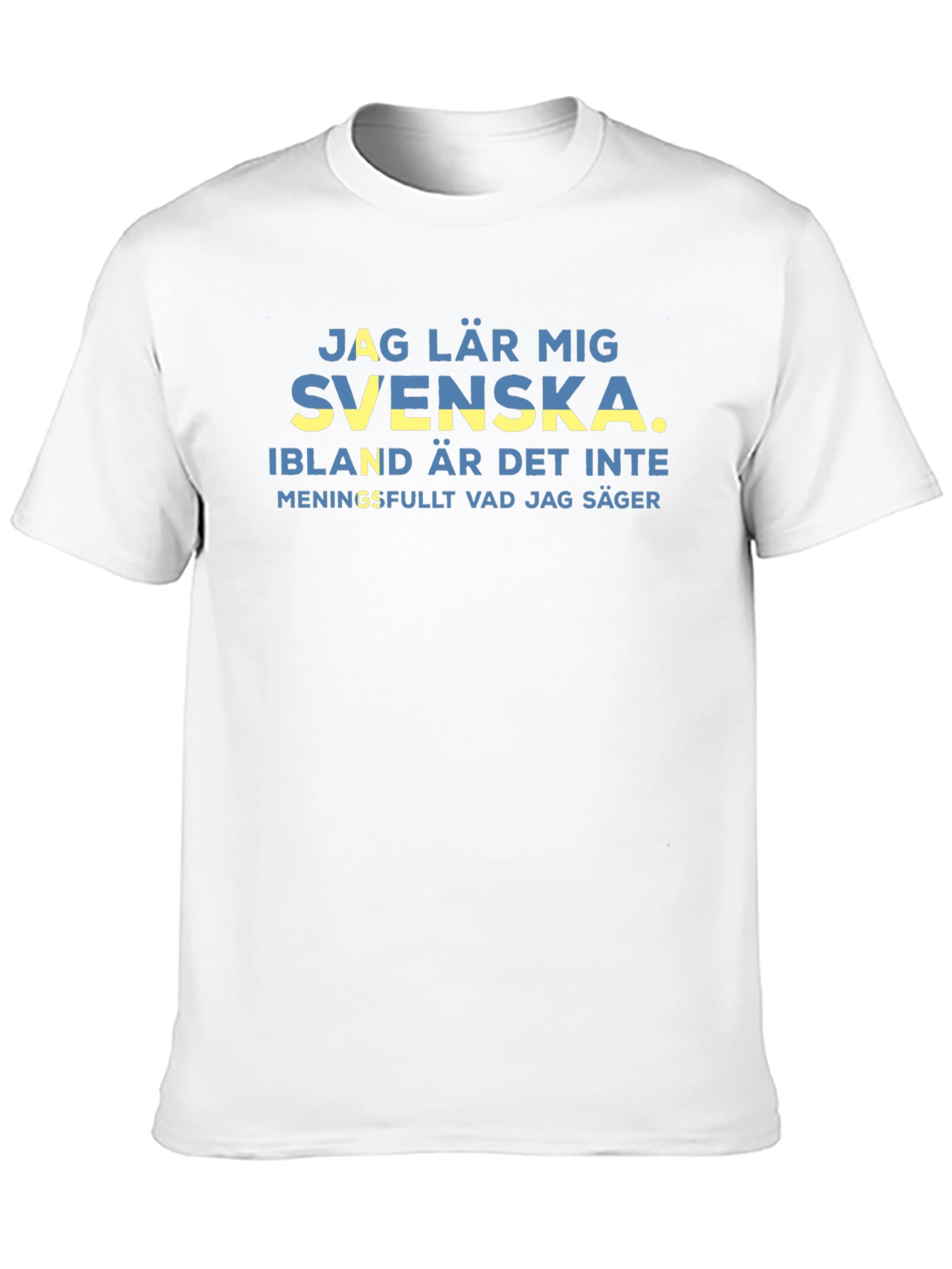 Swedish Learning Black T-Shirt