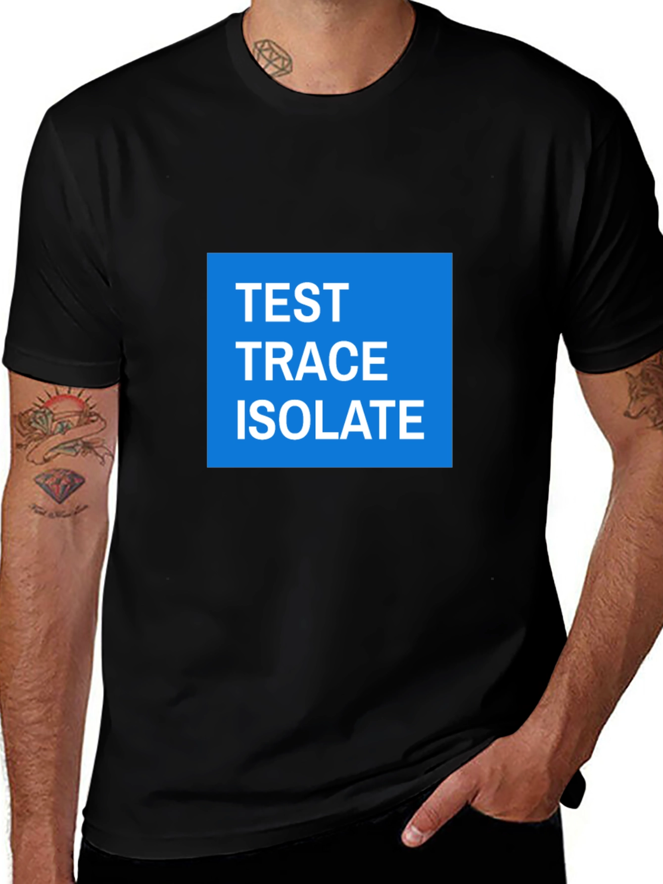 Test Trace Isolate Graphic Tee - Black
