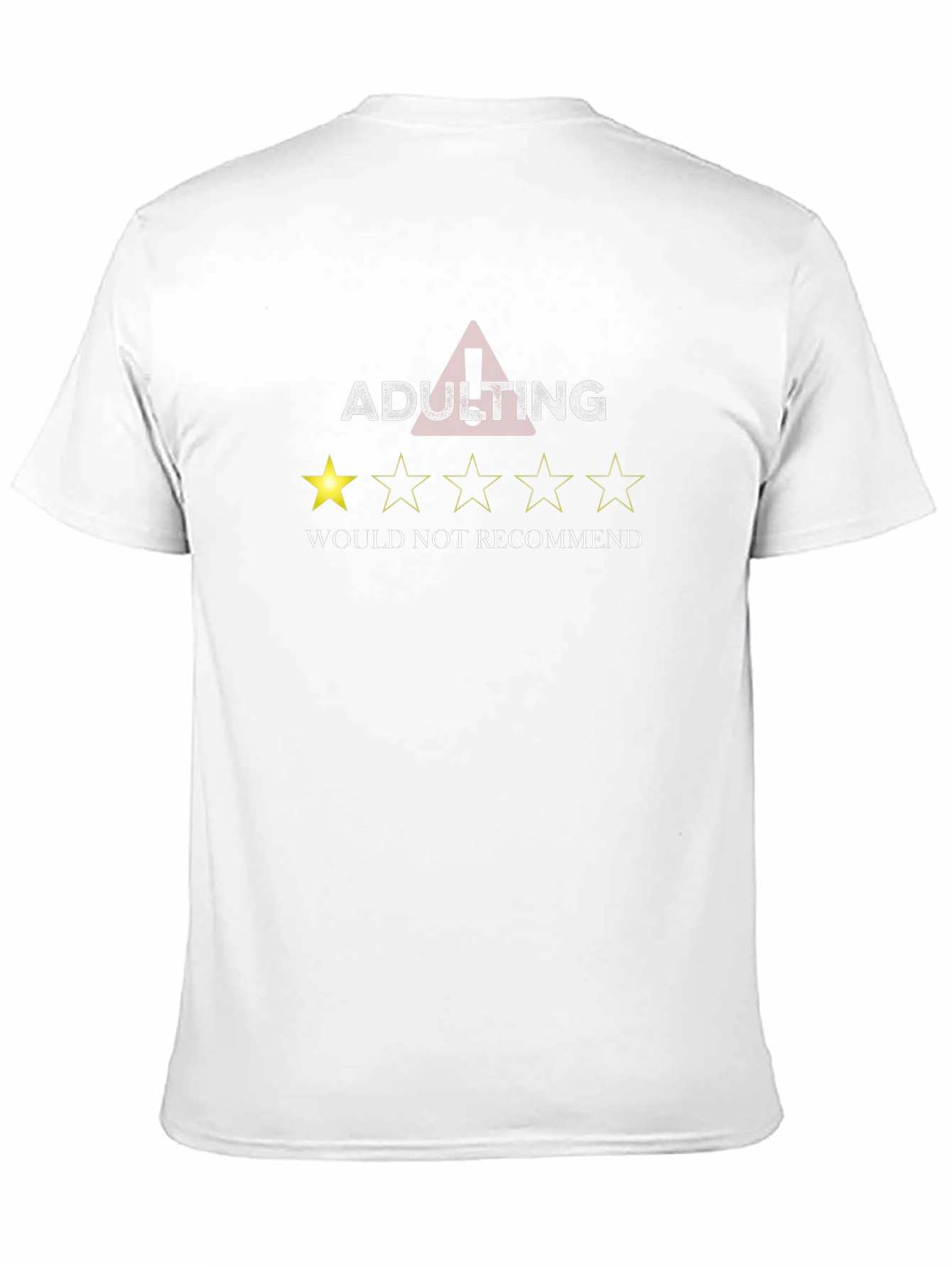 Adulting One-Star Review Graphic T-Shirt