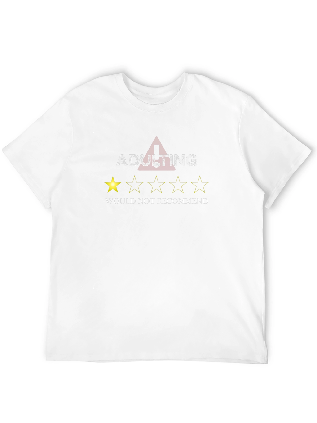 Adulting One-Star Review Graphic T-Shirt
