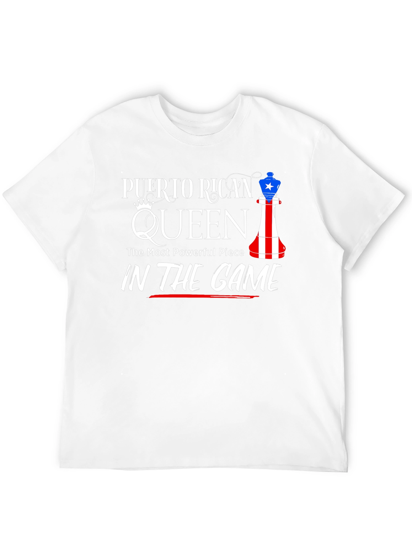 Puerto Rican Queen T-Shirt Chess Piece
