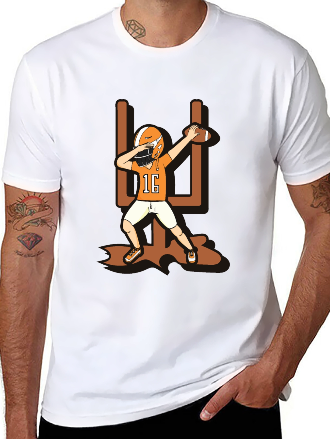 Dabbing Football Player T-Shirt