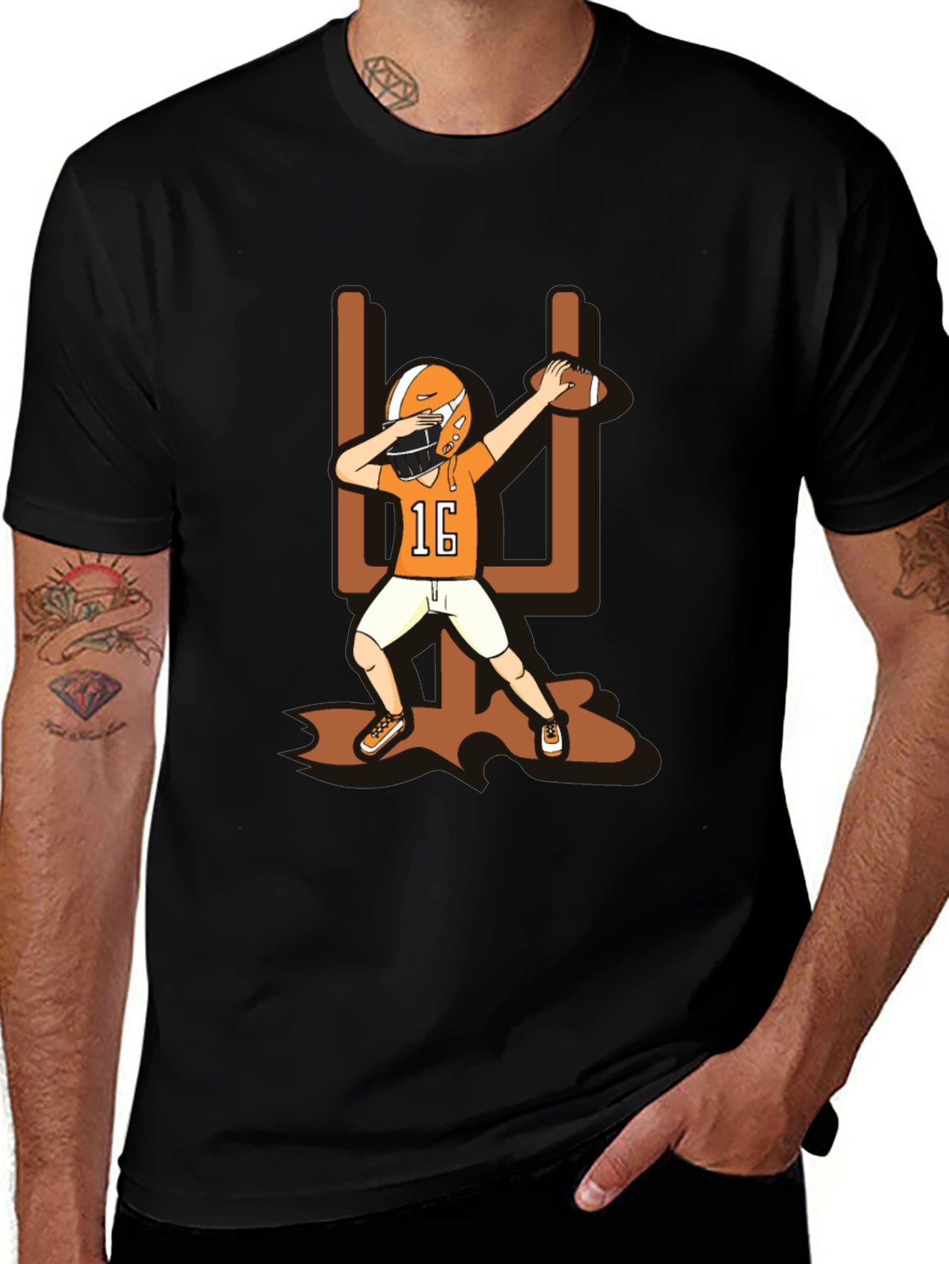 Dabbing Football Player T-Shirt