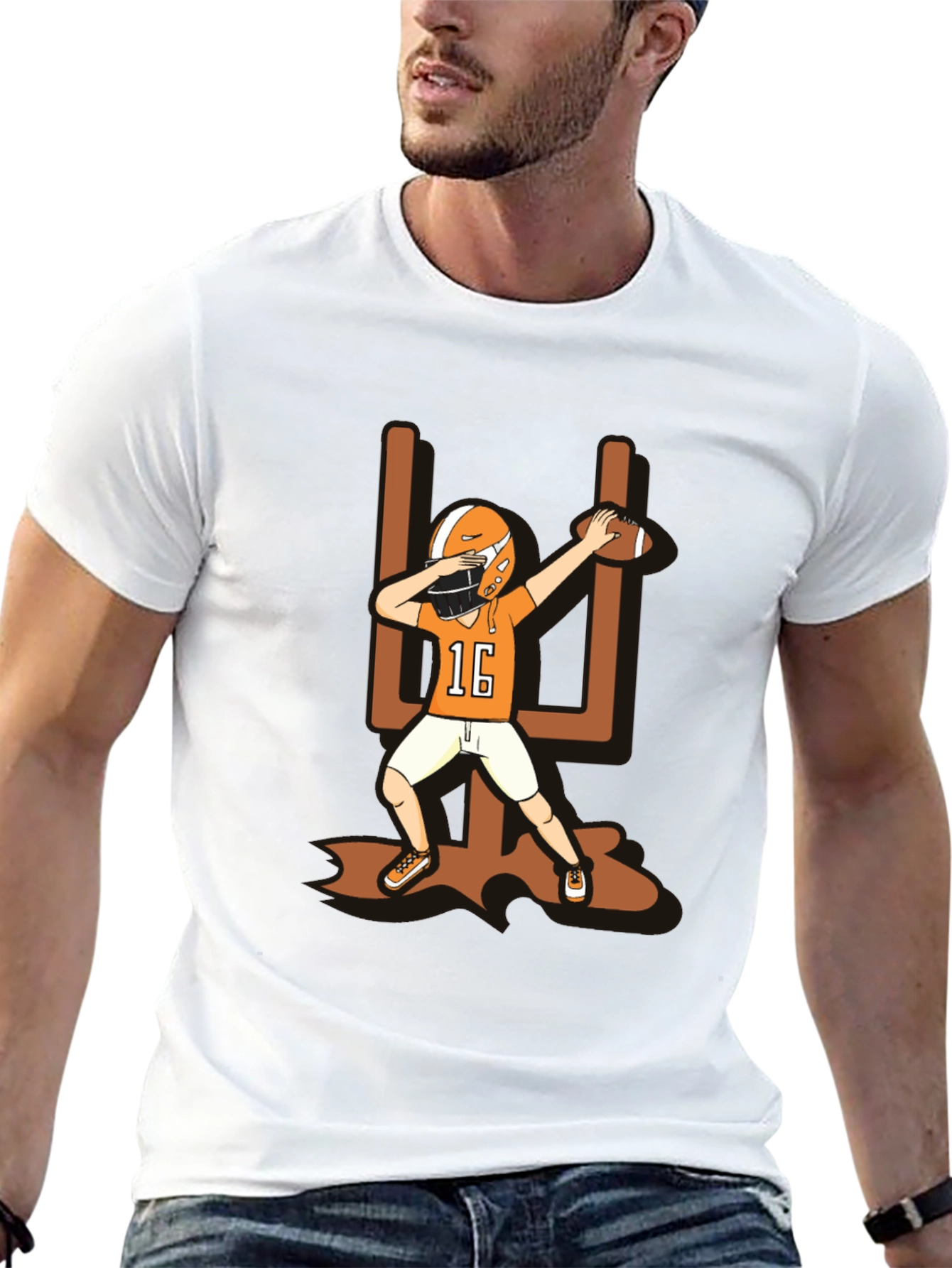 Dabbing Football Player T-Shirt