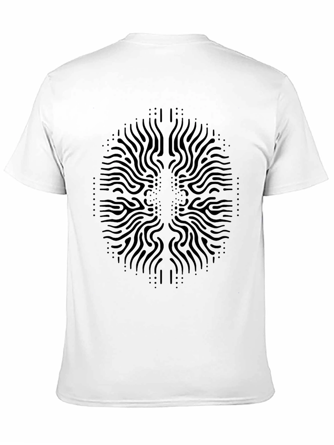 Abstract Pattern Black T-Shirt