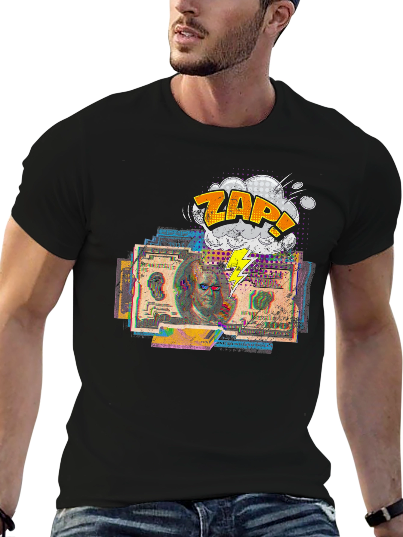 Zap! Graphic Print T-Shirt - Bold Style