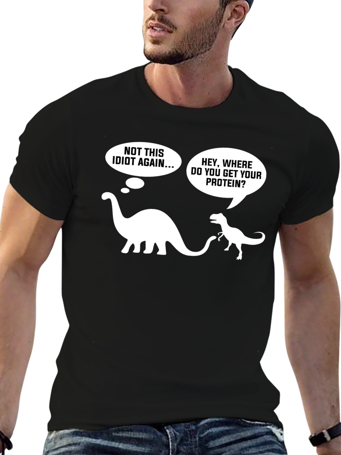 Dino Protein T-Shirt - Vegan Humor