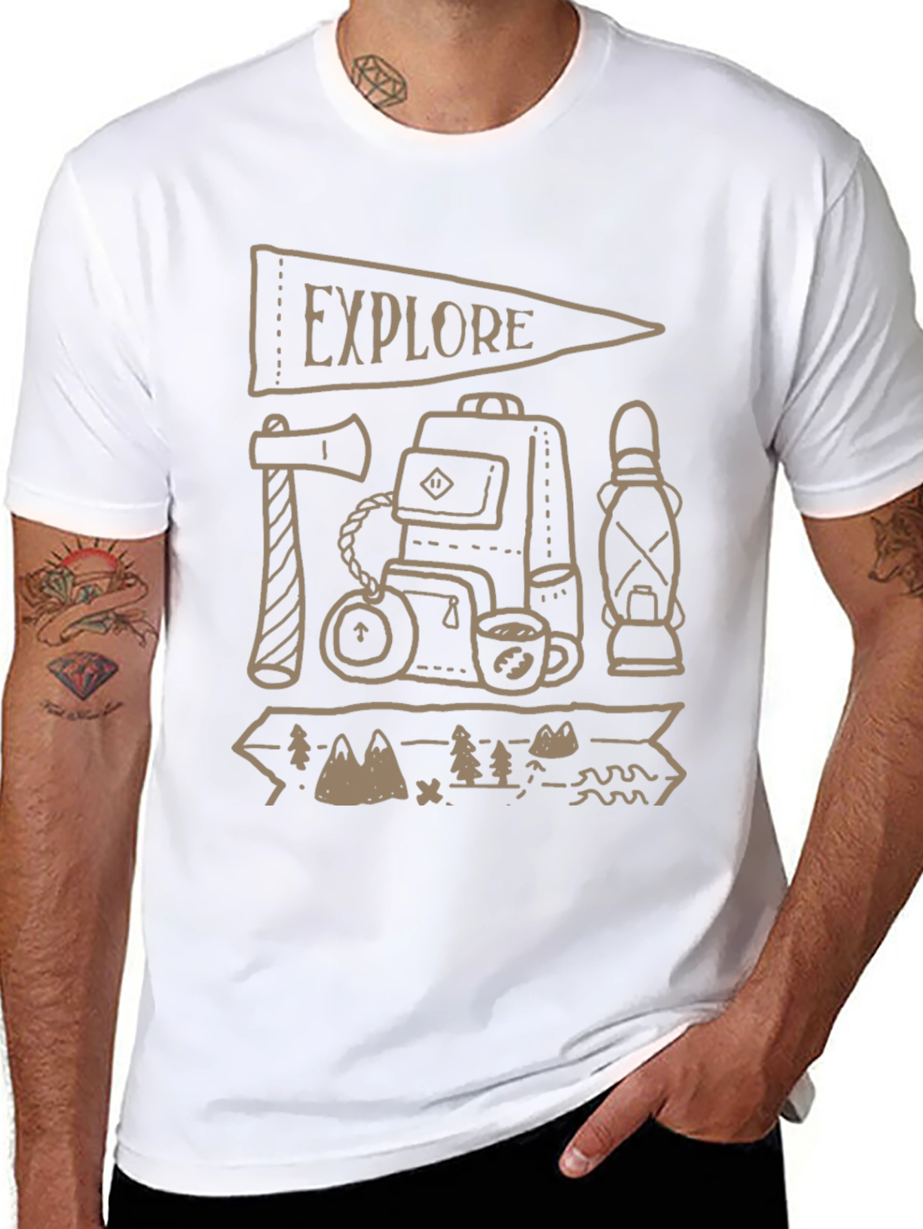Explore Adventure Tee: Camping Graphic T-Shirt