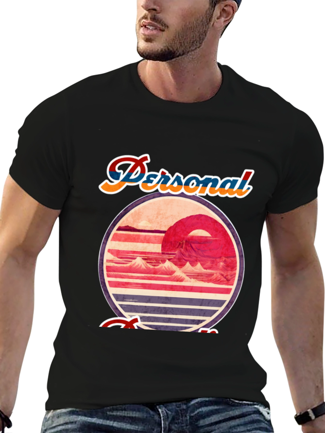 Retro Sunset Graphic Tee - Personal Escape T-Shirt