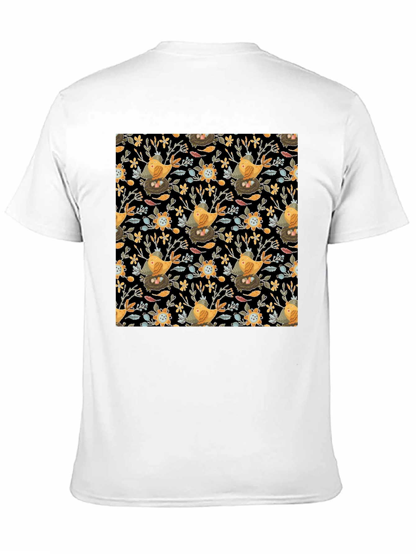 Bird & Nest Patterned Graphic Tee