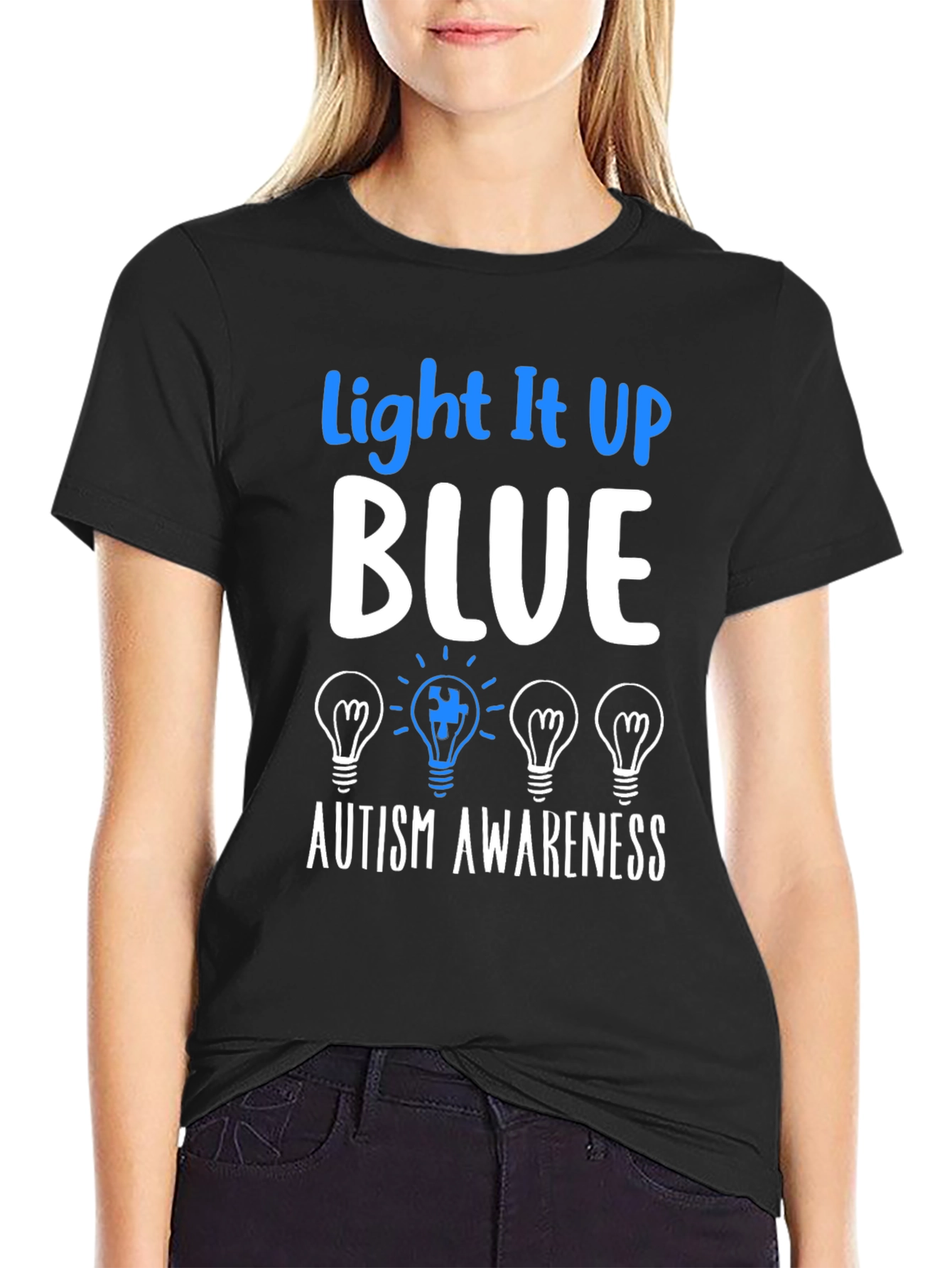 Light It Up Blue Autism Awareness T-Shirt