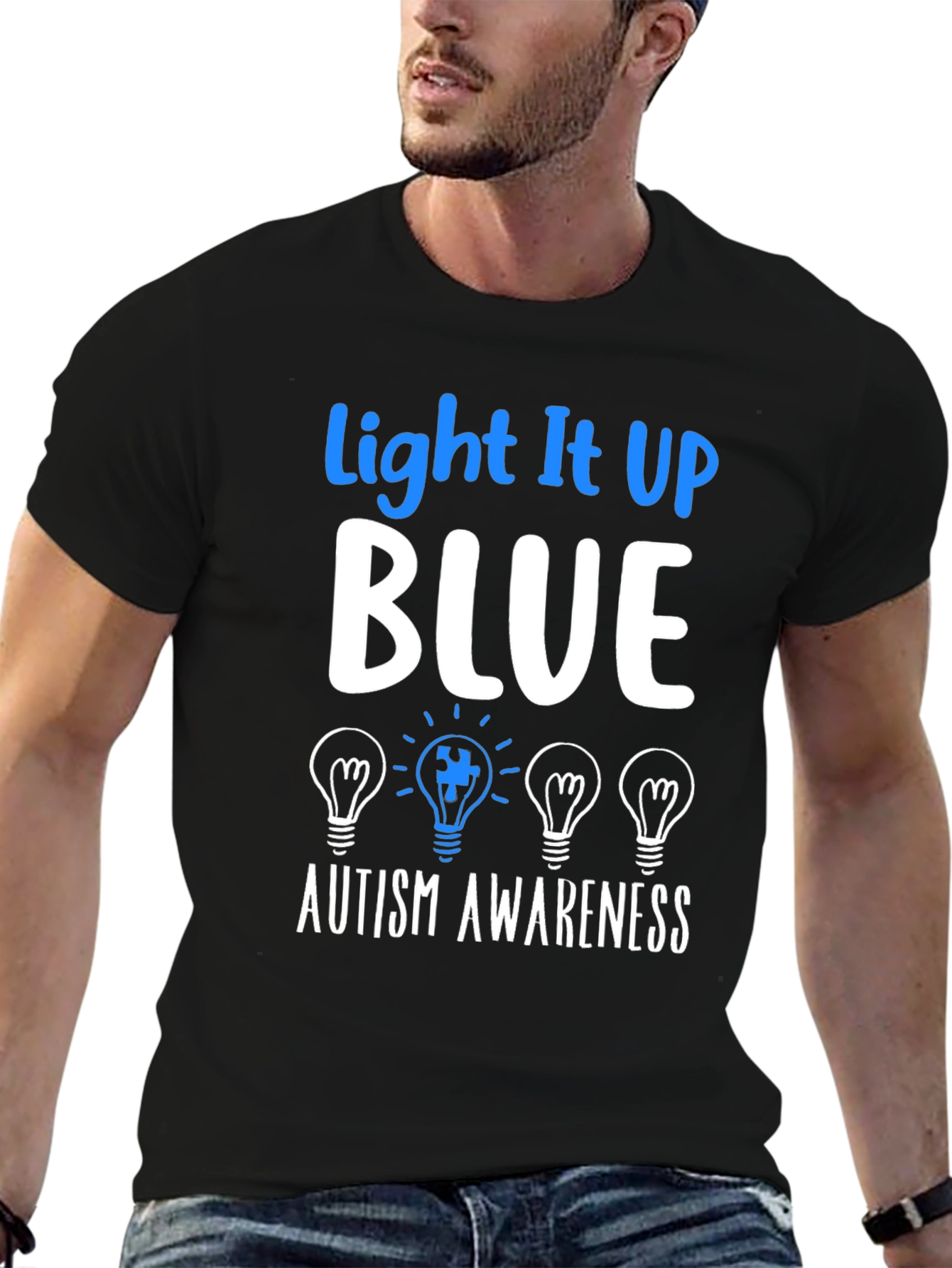 Light It Up Blue Autism Awareness T-Shirt