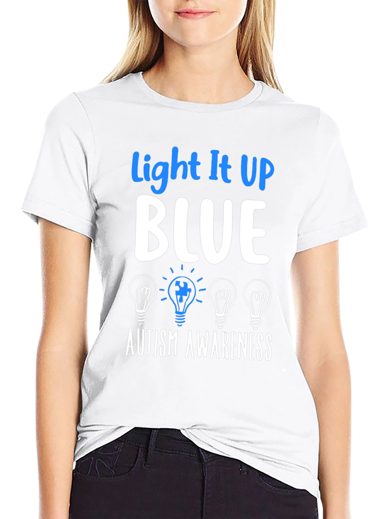 Light It Up Blue Autism Awareness T-Shirt