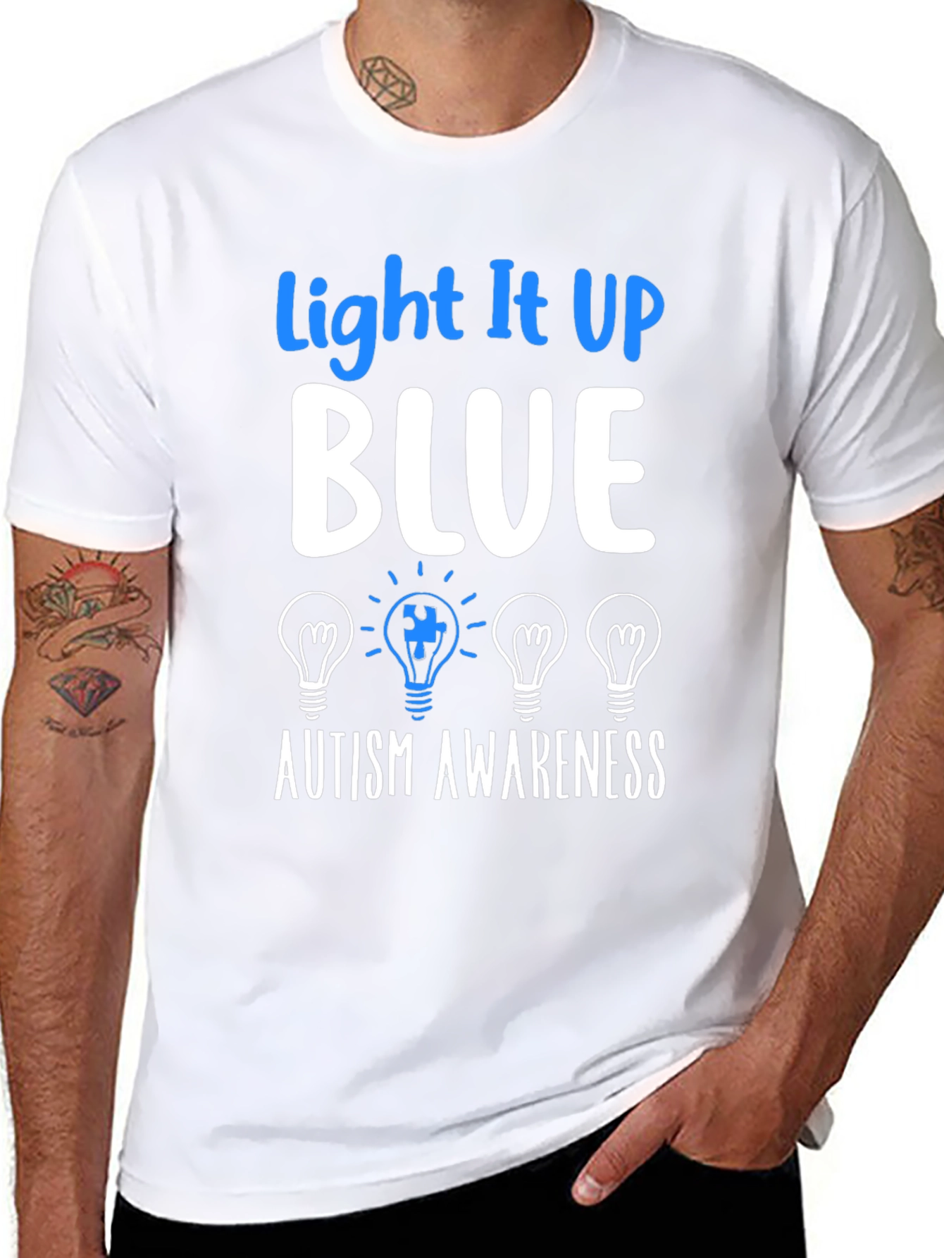 Light It Up Blue Autism Awareness T-Shirt