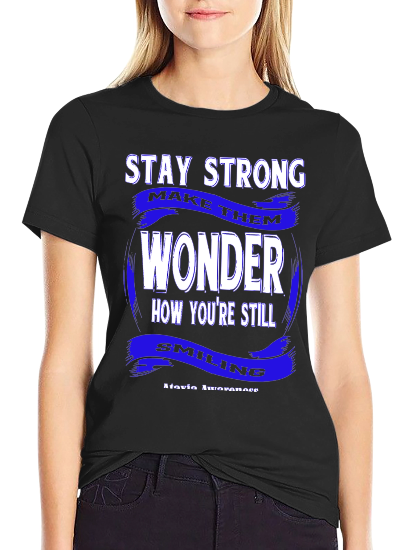 Stay Strong Graphic Tee - Black
