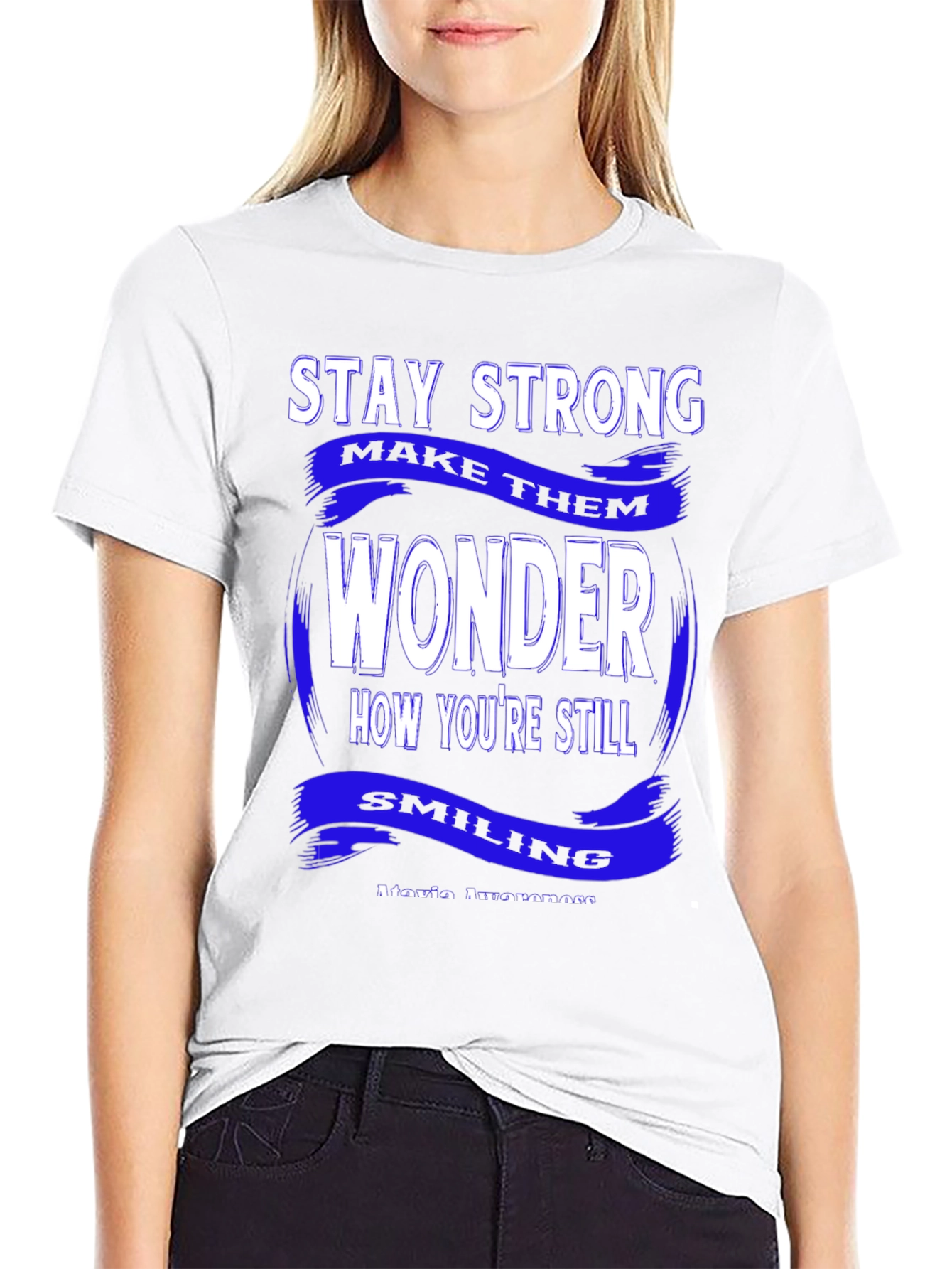 Stay Strong Graphic Tee - Black