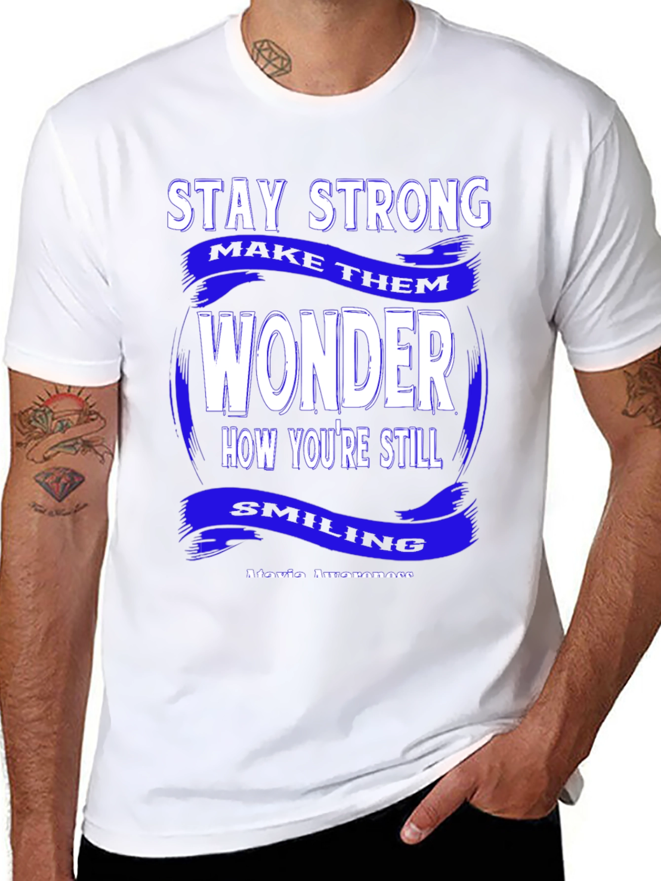 Stay Strong Graphic Tee - Black