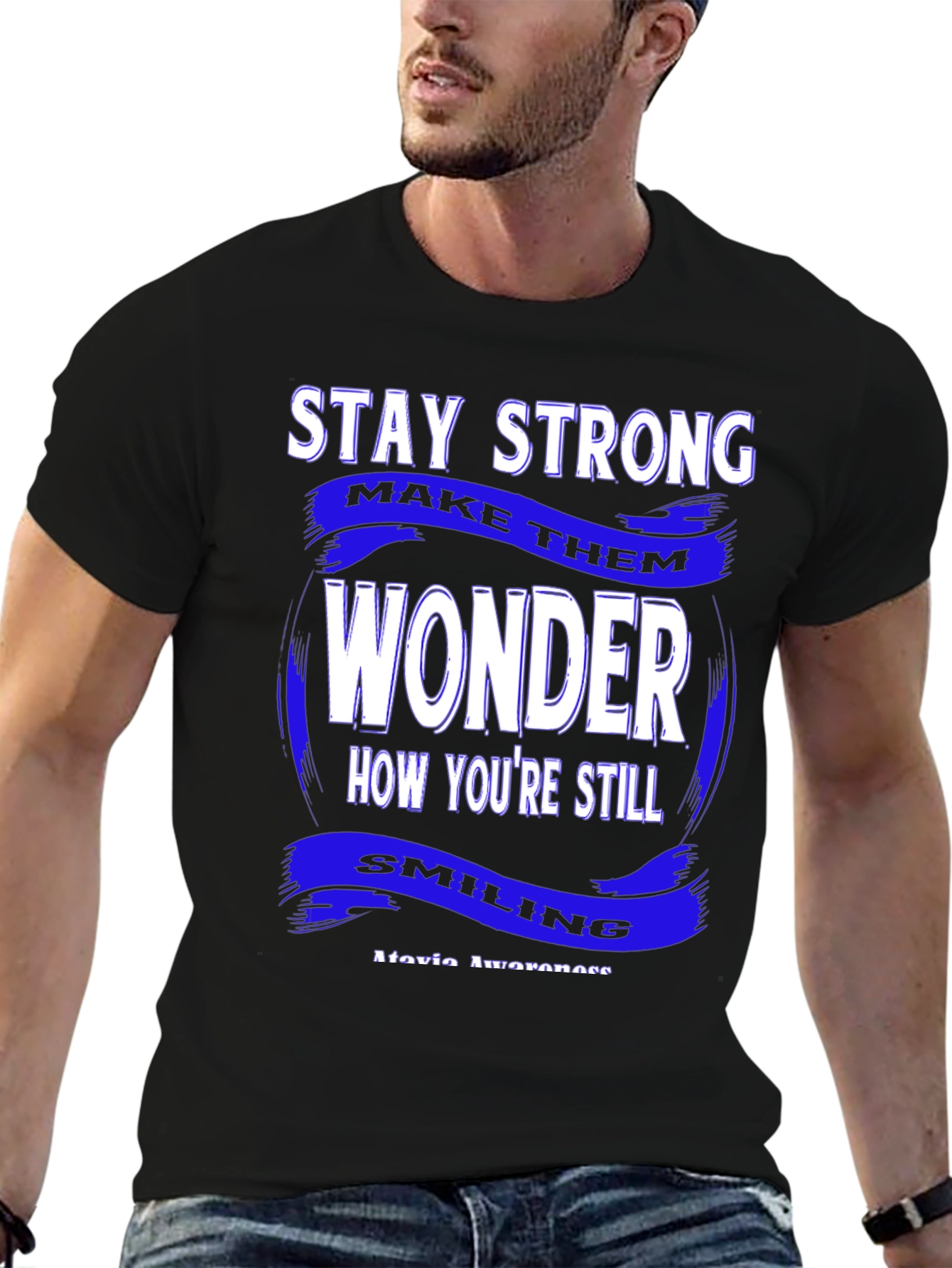Stay Strong Graphic Tee - Black