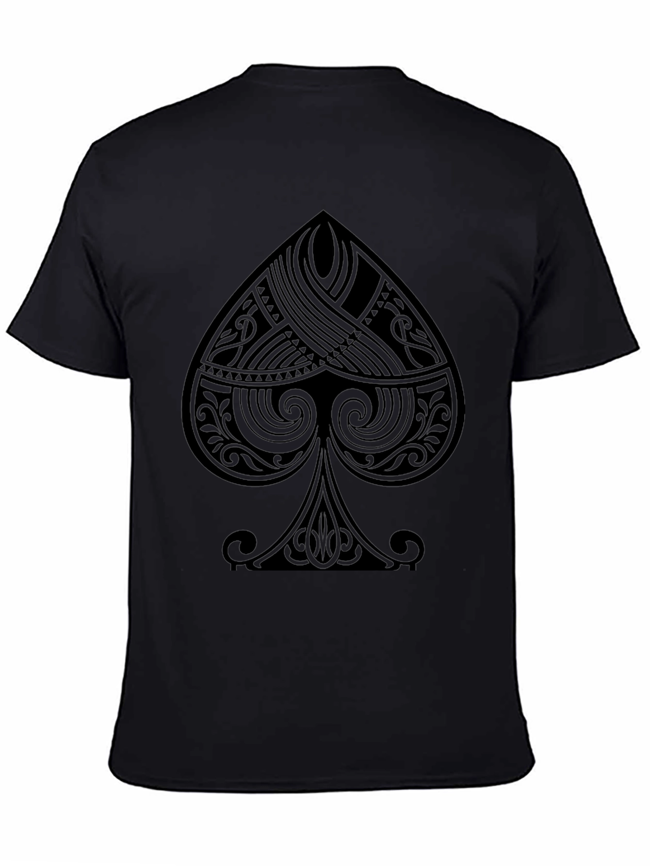Stylish Black Spade Graphic T-Shirt