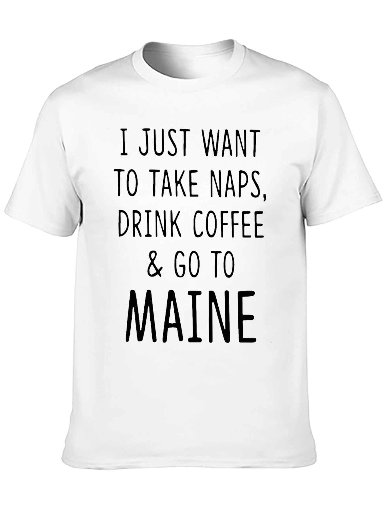 Naps Coffee Maine Black T-Shirt