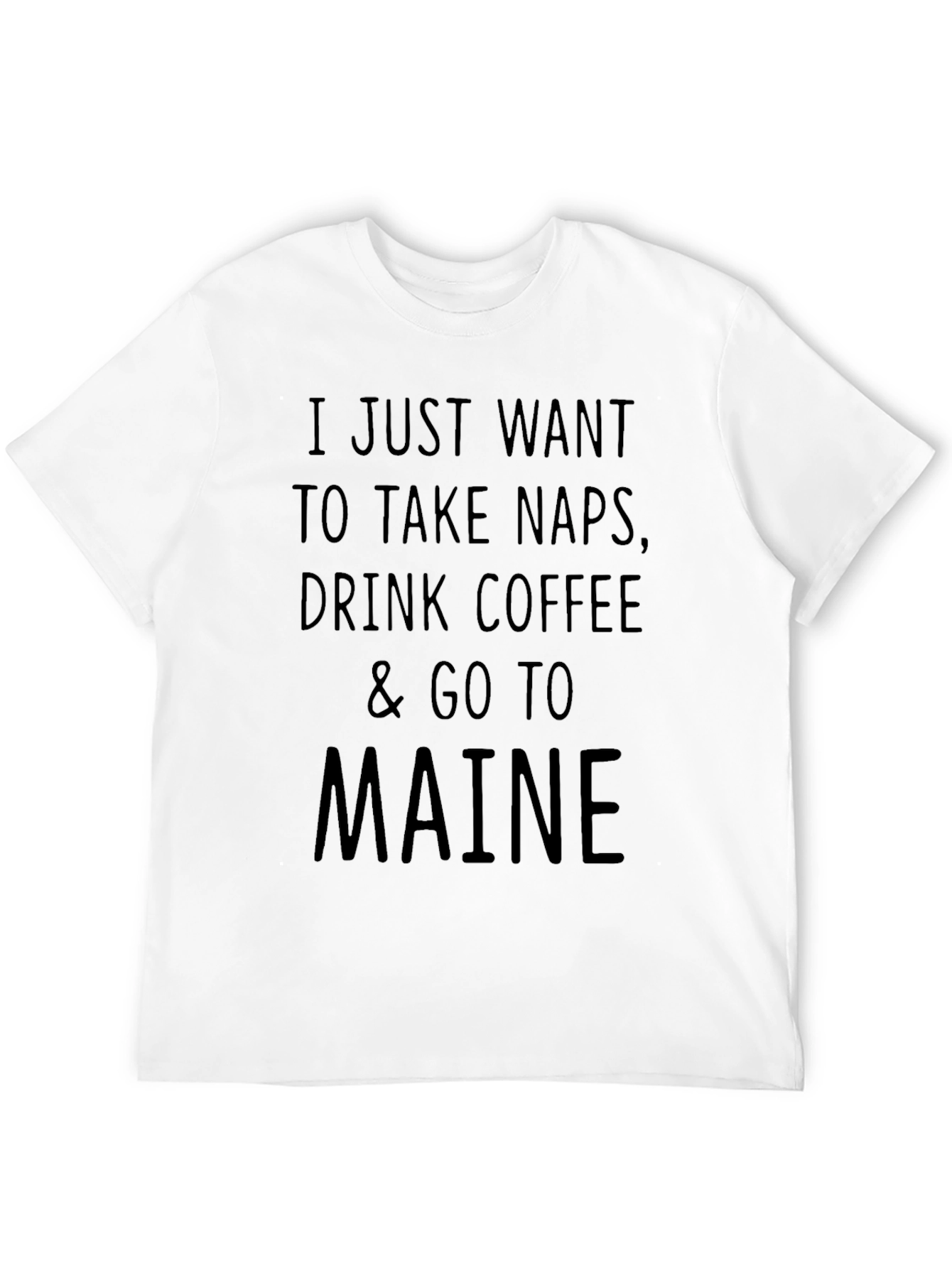Naps Coffee Maine Black T-Shirt