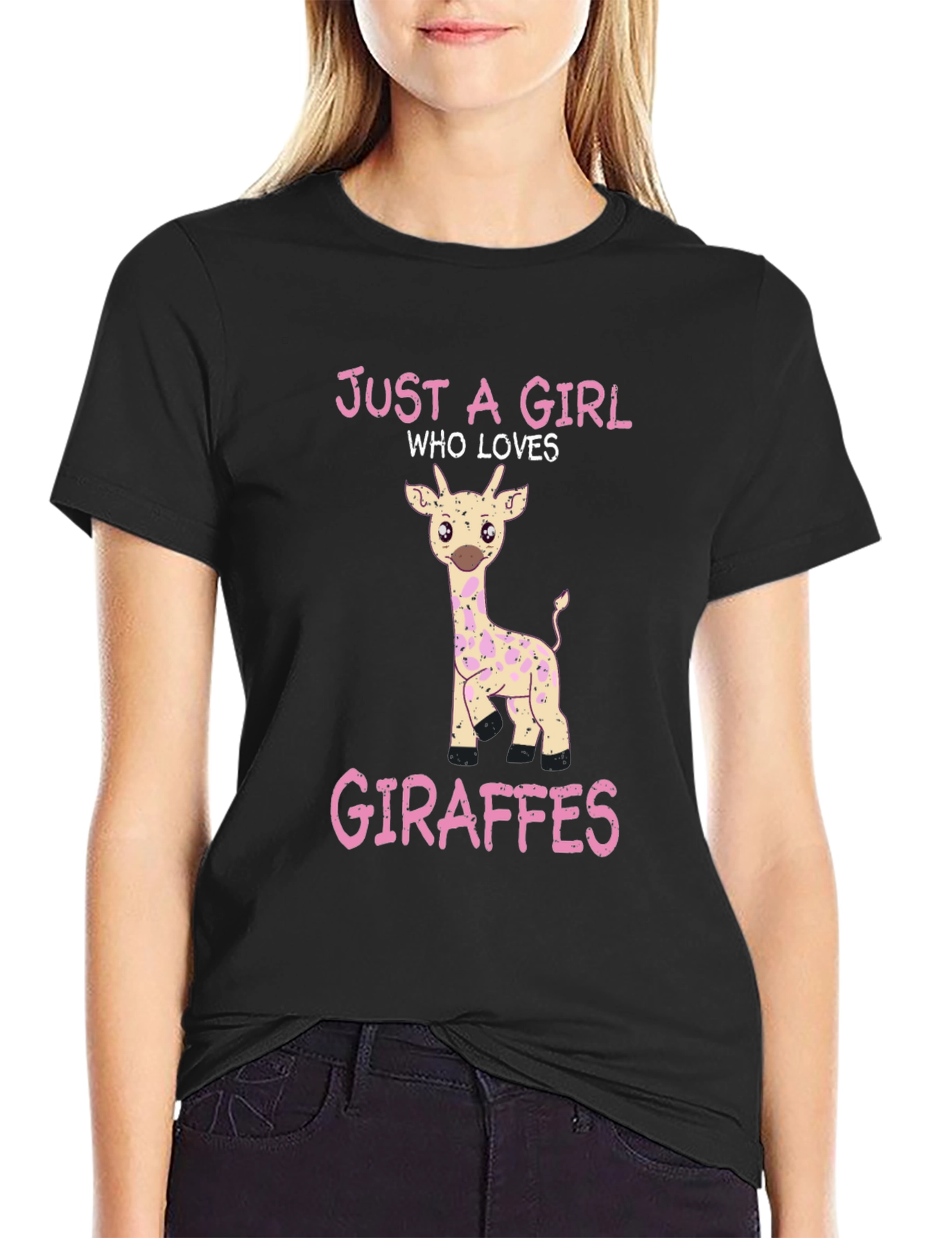 Just a Girl Who Loves Giraffes T-Shirt