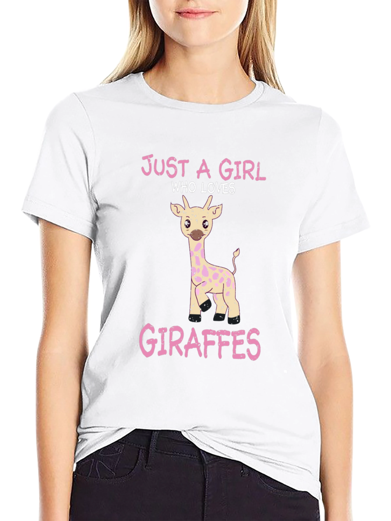 Just a Girl Who Loves Giraffes T-Shirt