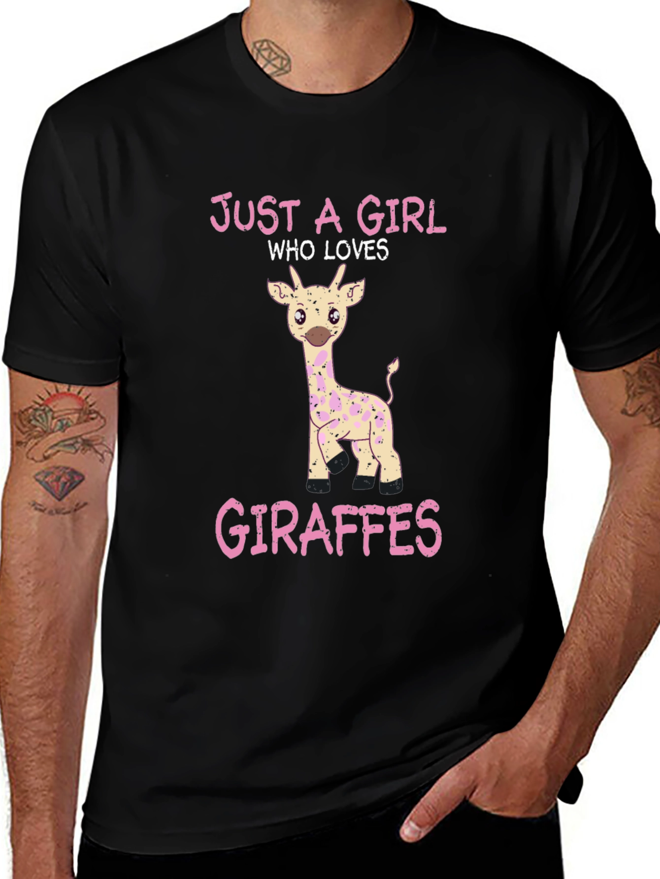 Just a Girl Who Loves Giraffes T-Shirt