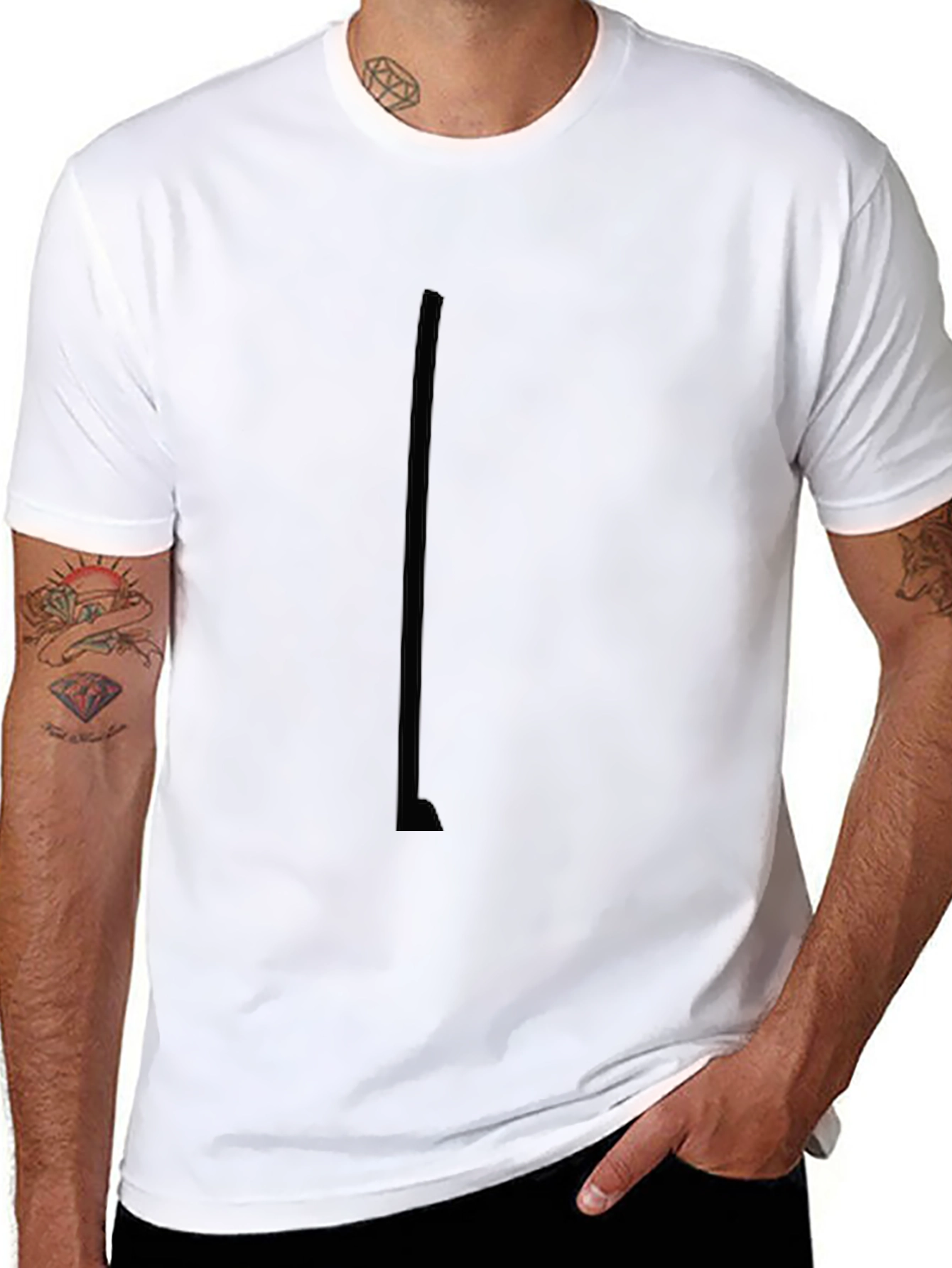 Mens Black Graphic T-Shirt