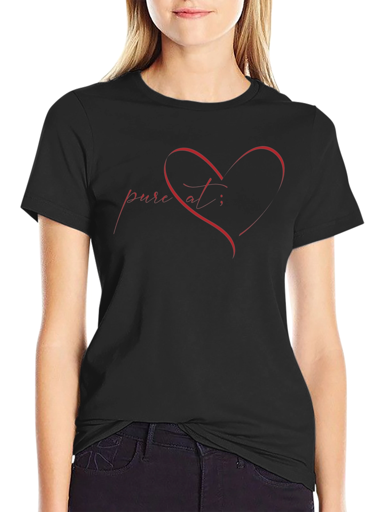 Pure At Heart Black T-Shirt