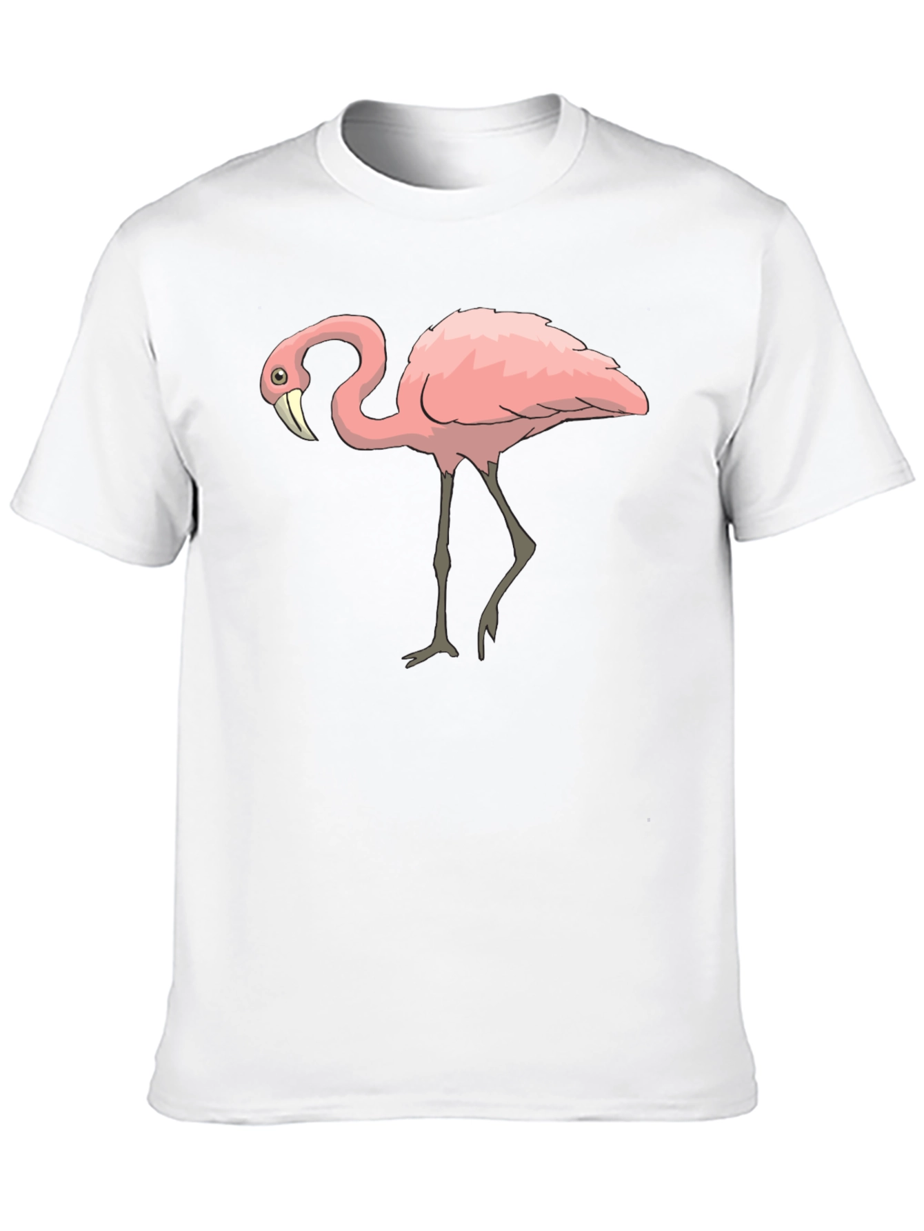 Flamingo Graphic Tee - Stylish Mens Black T-Shirt