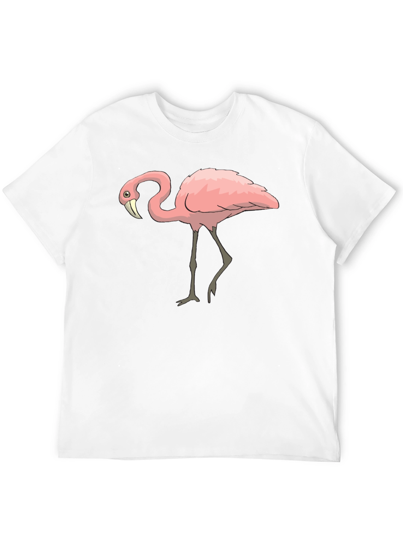 Flamingo Graphic Tee - Stylish Mens Black T-Shirt