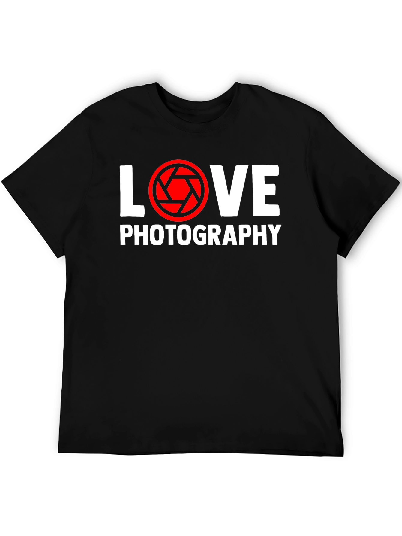 Love Photography T-Shirt - Camera Lens Graphic Tee