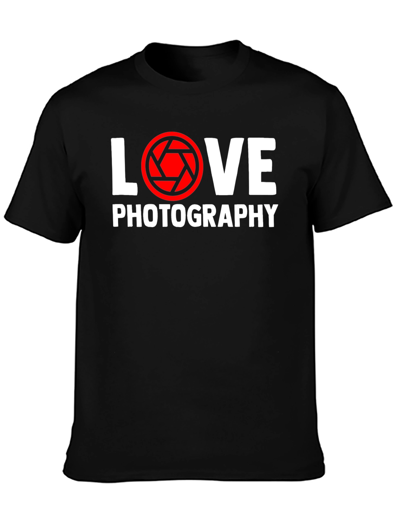 Love Photography T-Shirt - Camera Lens Graphic Tee