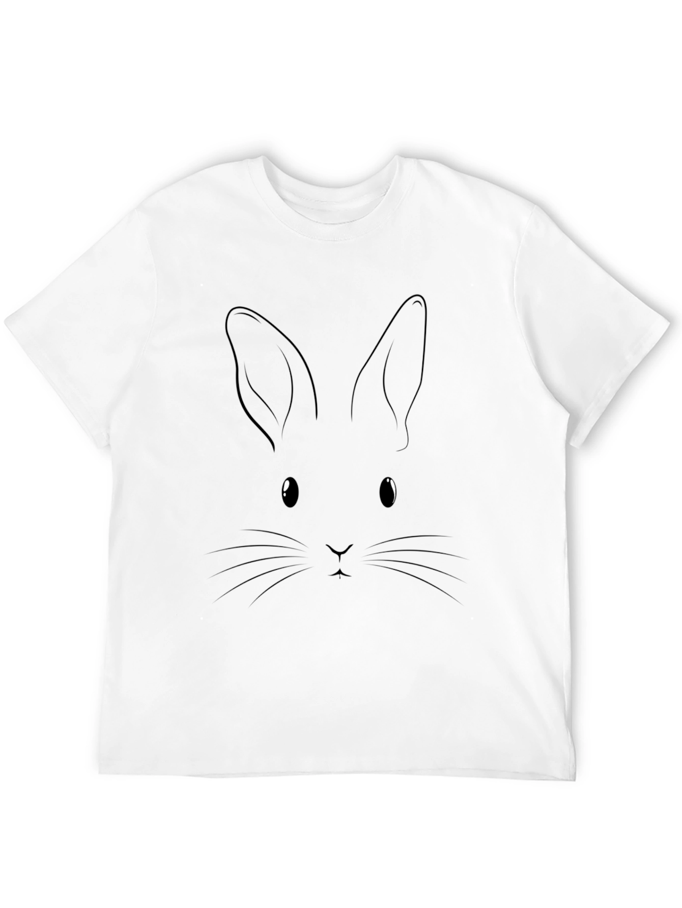 Black Rabbit Graphic T-Shirt - Soft Cotton Tee