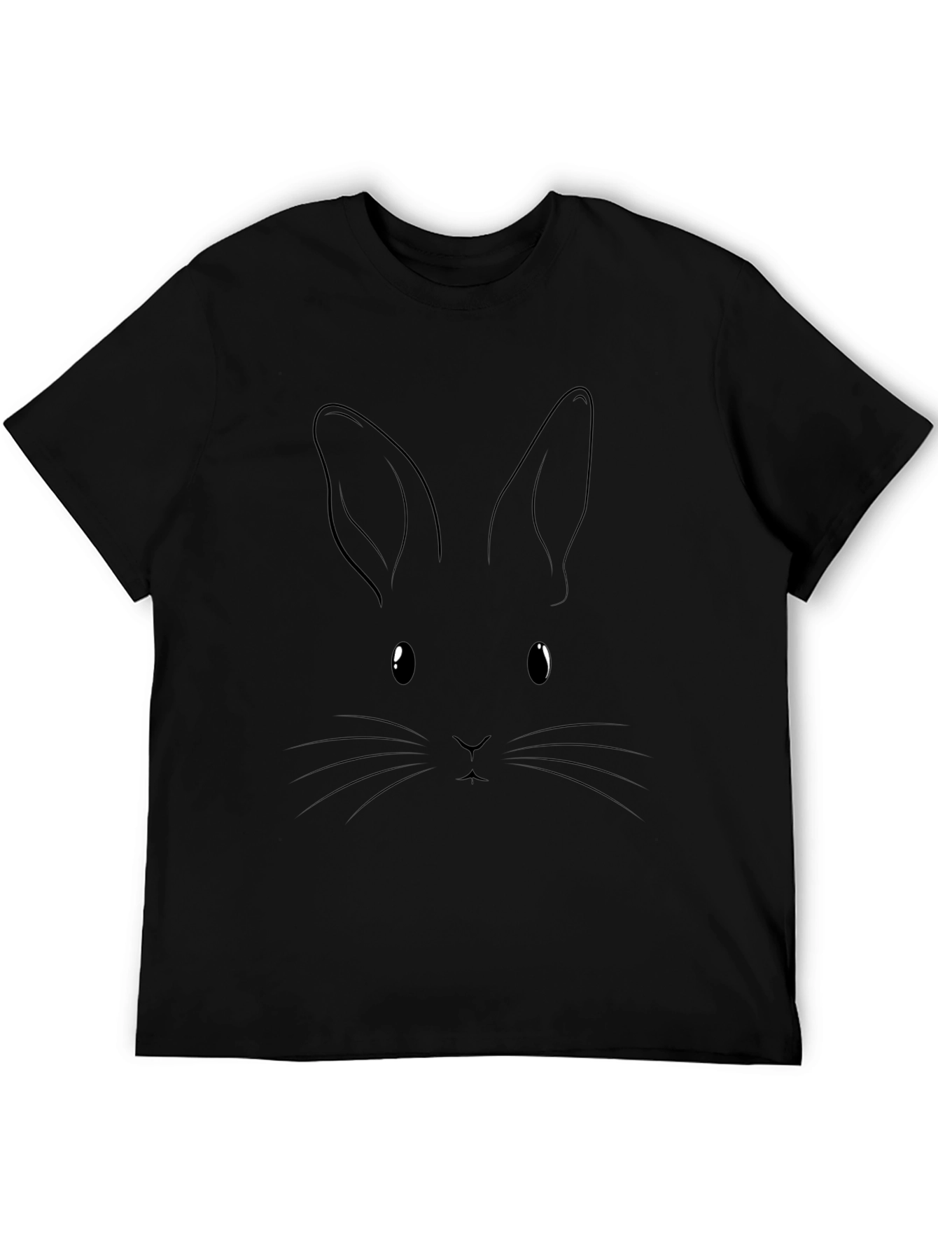 Black Rabbit Graphic T-Shirt - Soft Cotton Tee