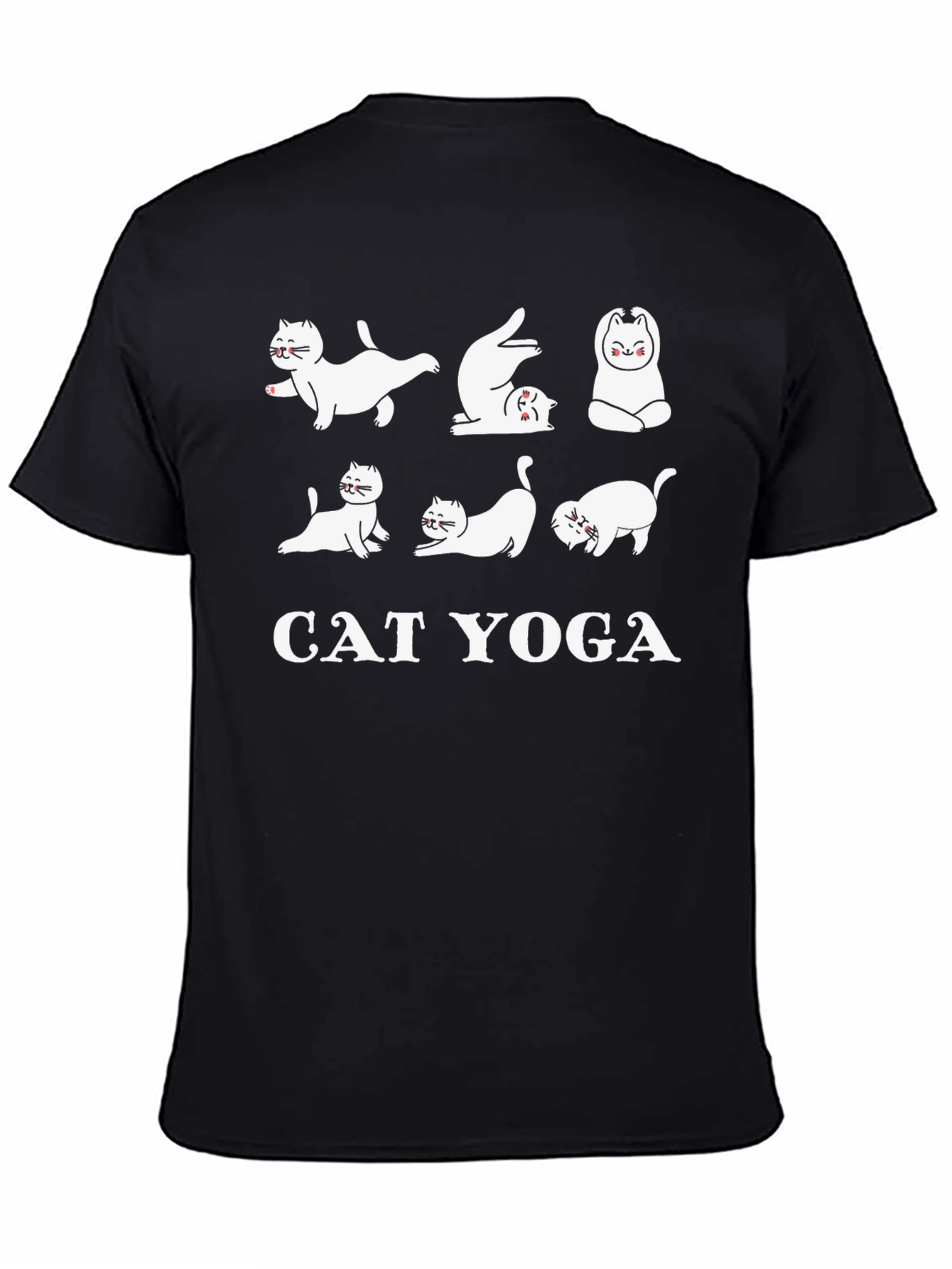Cat Yoga T-Shirt Funny Graphic Tee