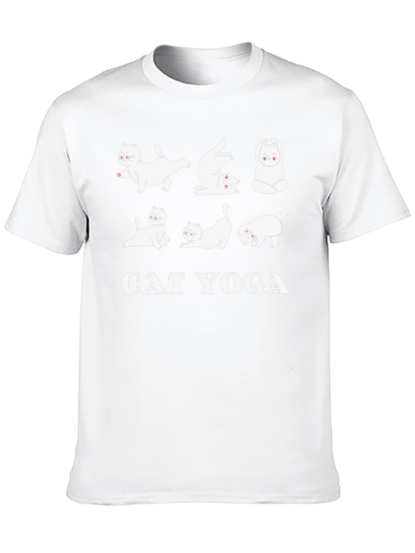 Cat Yoga T-Shirt Funny Graphic Tee