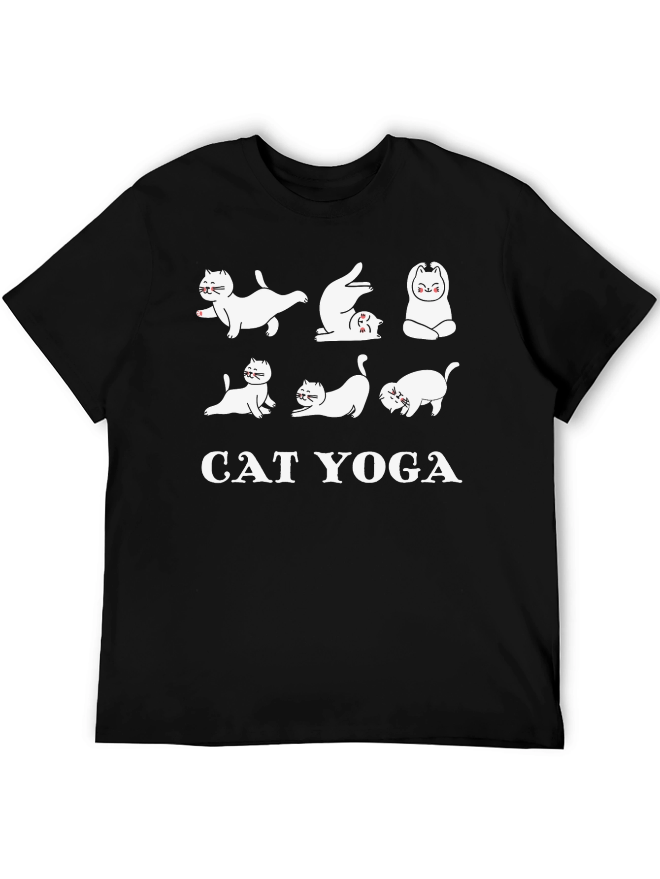 Cat Yoga T-Shirt Funny Graphic Tee