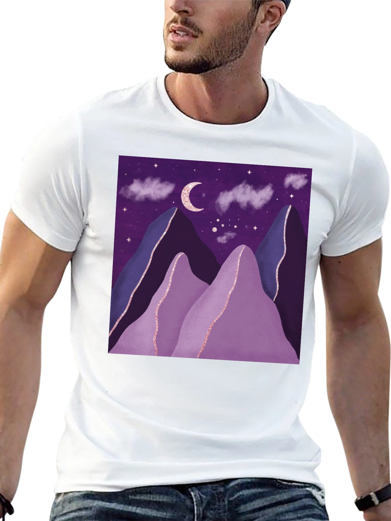 Night Sky Mountain T-Shirt